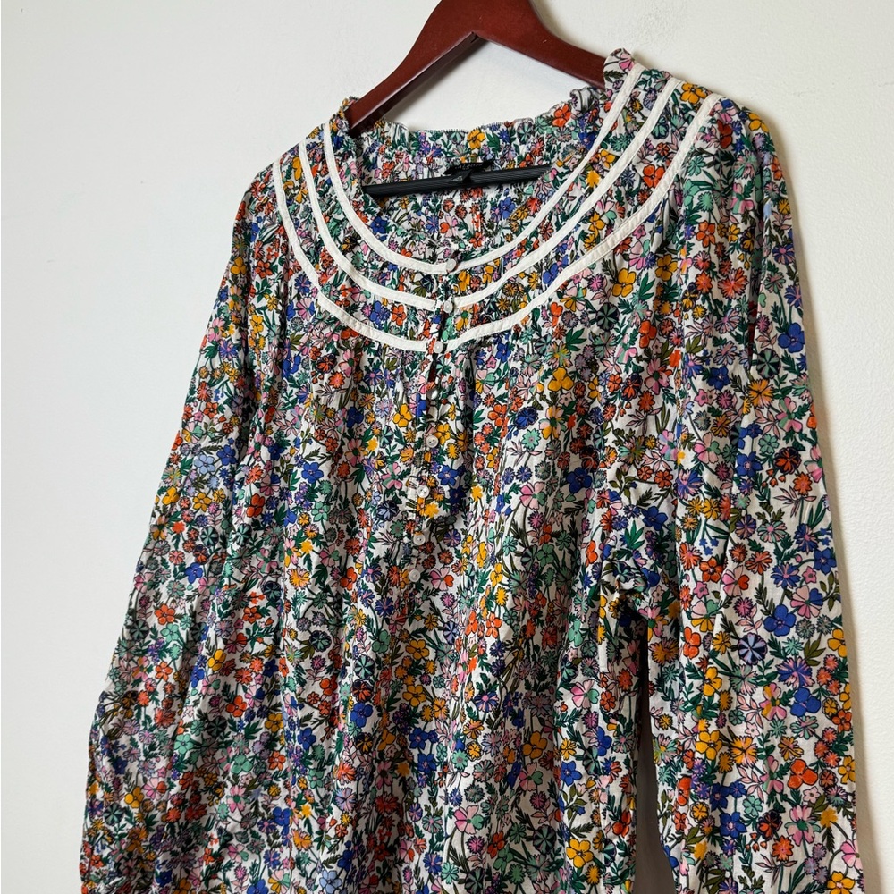 TALBOTS BUOYANT DITSY POPOVER sz 2X - Picture 6 of 10